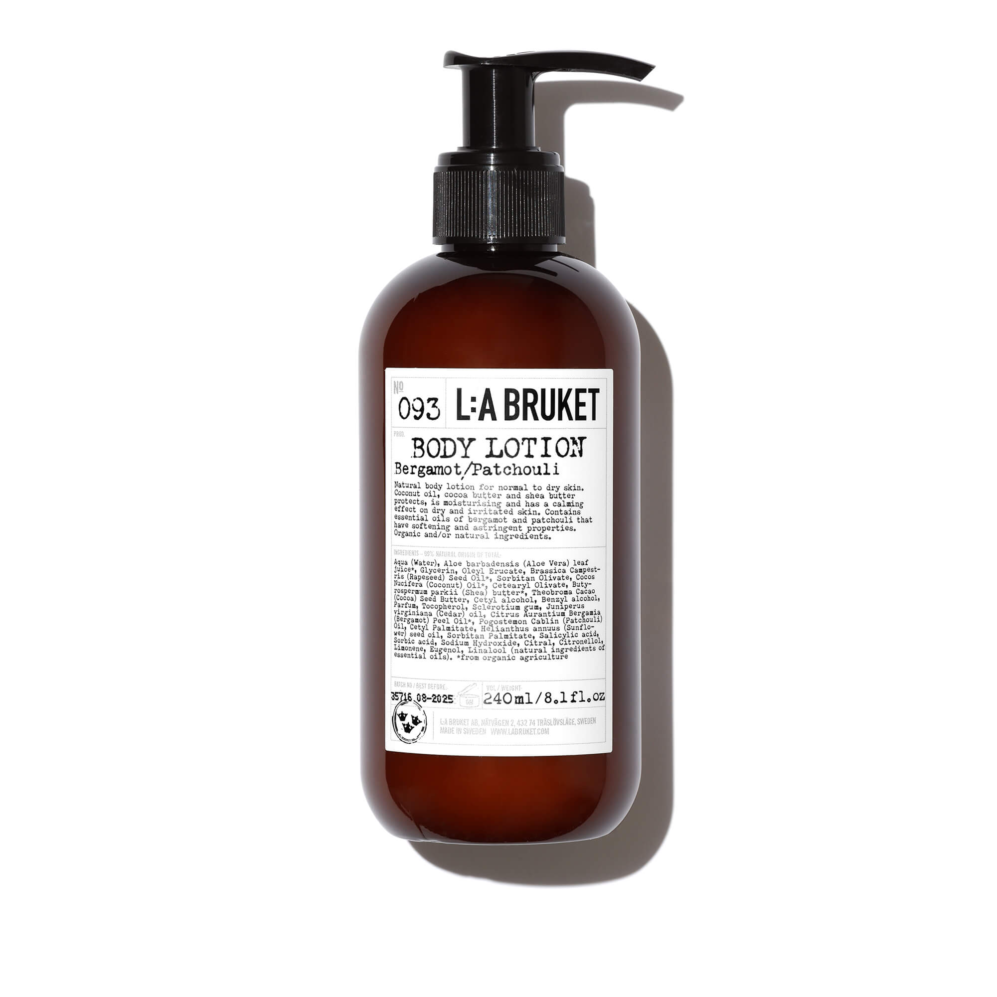 #seo : Body Lotion Lait Corps Bergamote Patchouli 093 L:a Bruket
